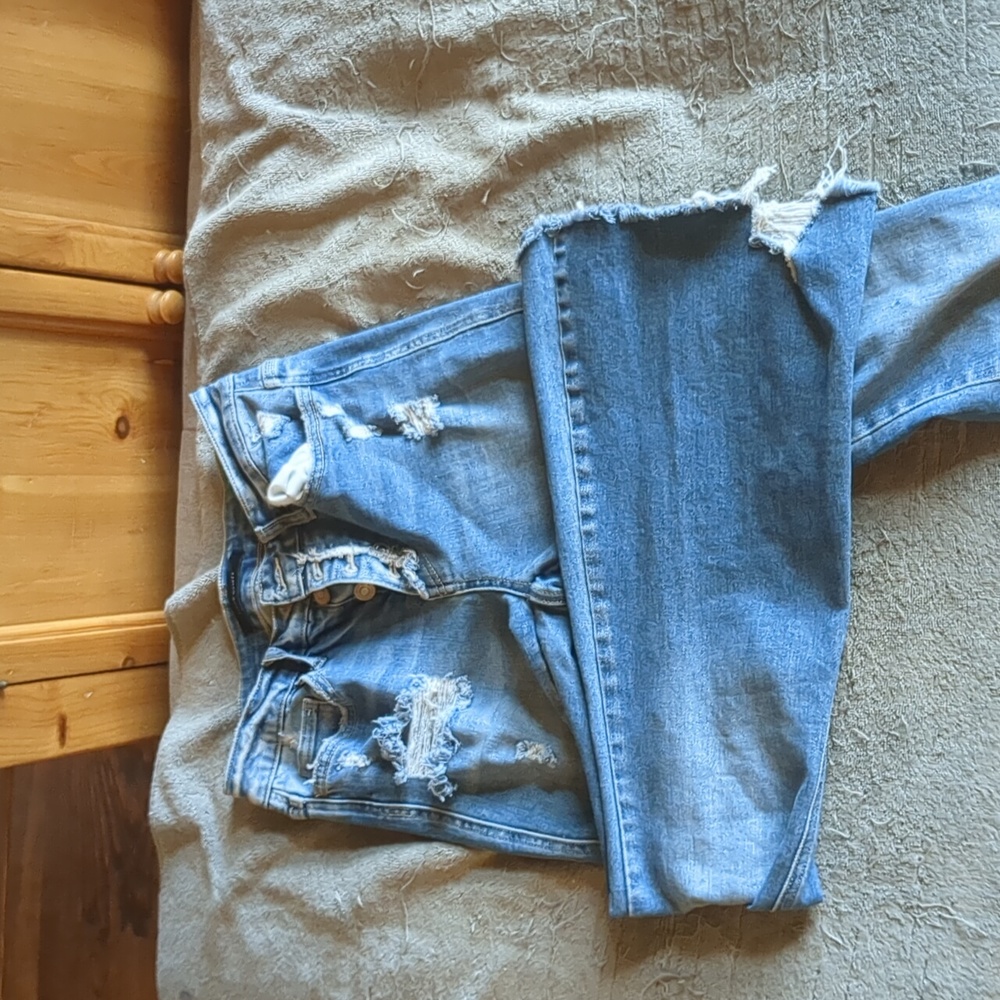 High rise flared jeans